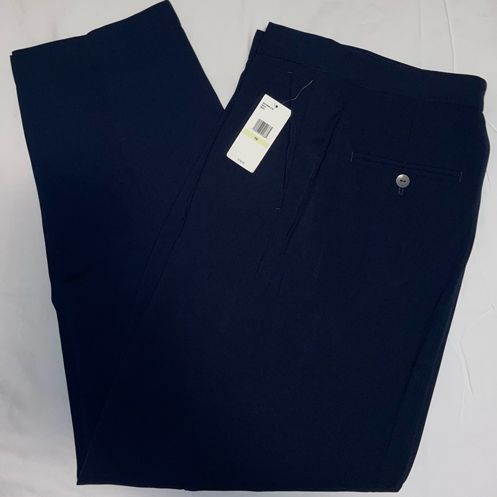 NWT JESSICA SIMPSON NAVY TROUSERS PANT SIZE 10 (13)
